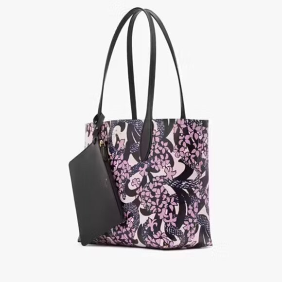NWT Kate Spade Snake Garden Printed Reversible Tote - Picture 5 of 6